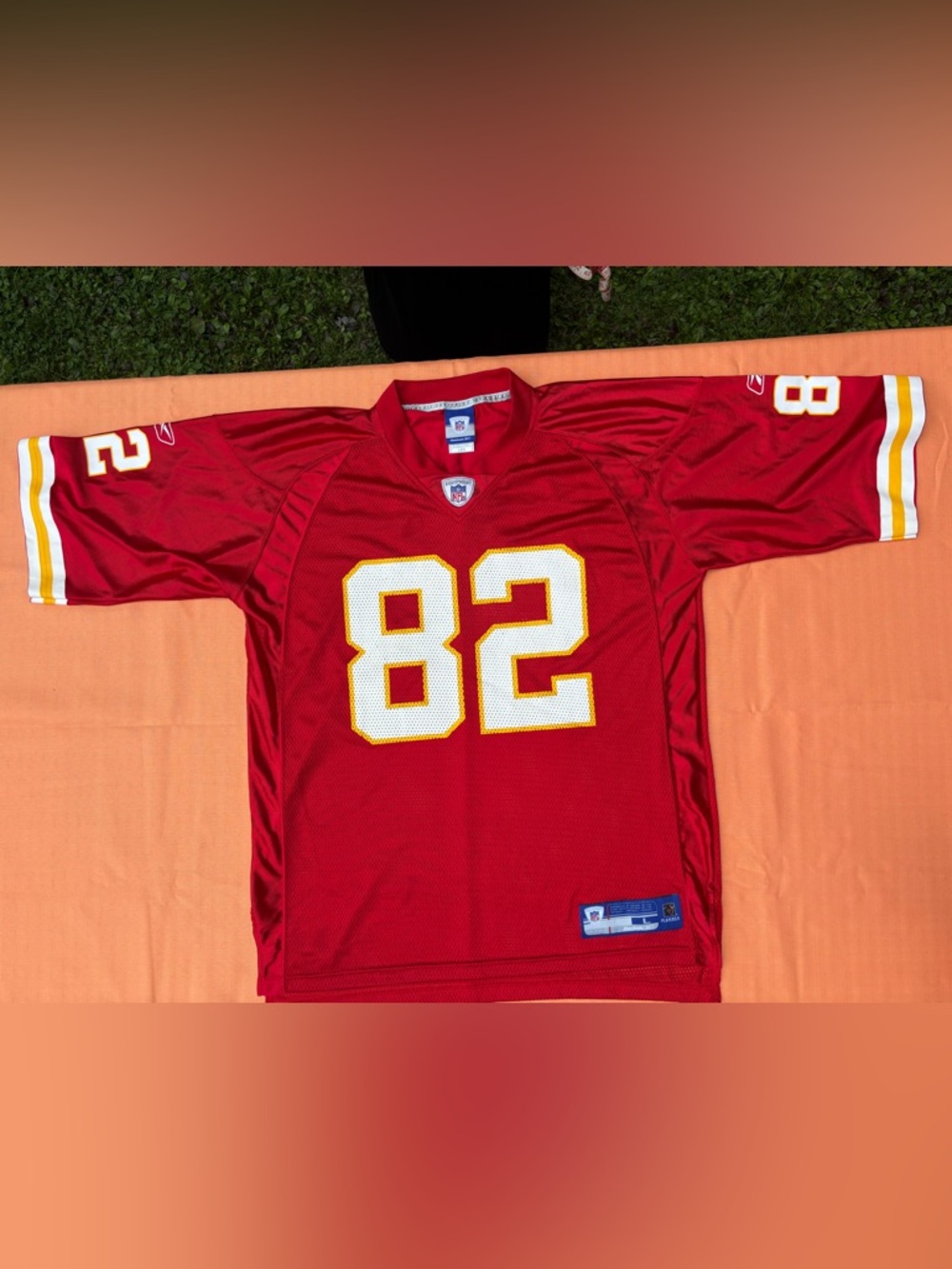 Reebok Kansas City Chiefs Red Football Jersey Dante Hall #82 adult size large